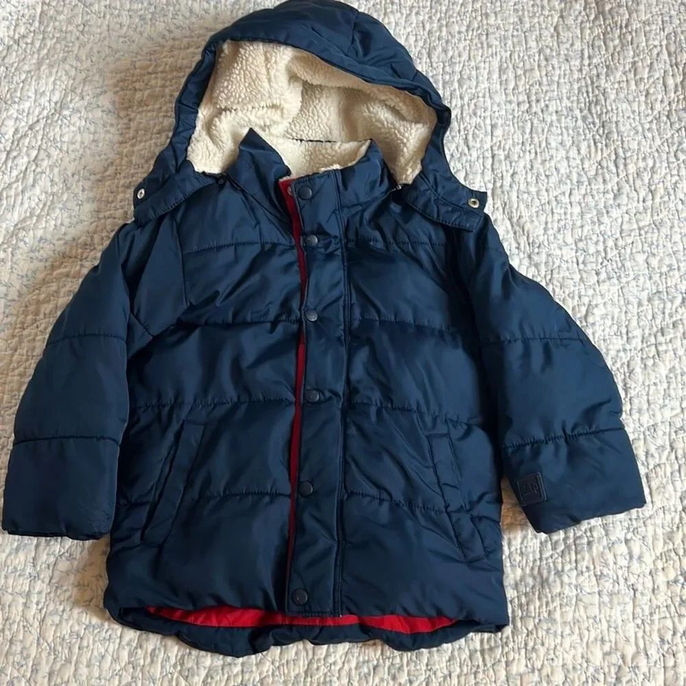 Baby Gap ColdControl Max Puffer Jacket 5T Navy